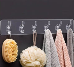 Self Adhesive Wall Mounted Hooks Strip (BUY 1 & GET 1 FREE)