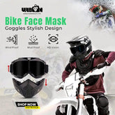 Bike Face Mask Goggles Stylish Design