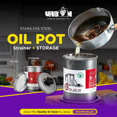 Oil Filter Pot - 1.5 Liter Space (Premium Best Quality)