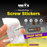 Punch-Free Screw Stickers