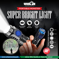 Three-Eyed Monster Mini Flash Super Power Flashlight