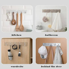 Self Adhesive Wall Mounted Hooks Strip (BUY 1 & GET 1 FREE)