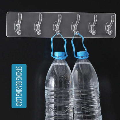 Self Adhesive Wall Mounted Hooks Strip (BUY 1 & GET 1 FREE)