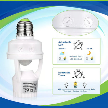 Motion Sensor Bulb Holder