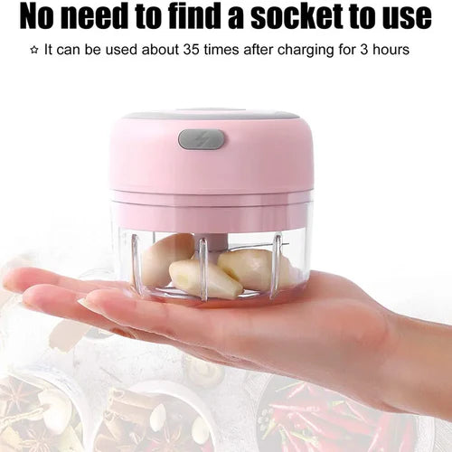 Wireless Electric Vegetable/Meat Grinder Food Chopper Mini Stainless Electric Kitchen Chopper Meat