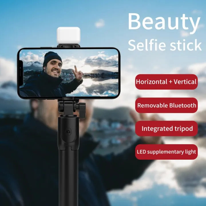 4 in 1 Tripod Selfie Stick With Bluetooth Remote Control