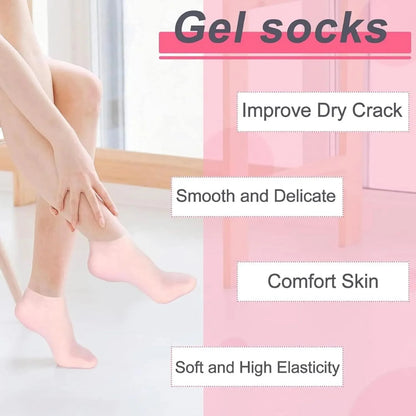 Silicone Moisturizing Socks - High Quality & Long Lasting