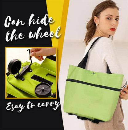 2-IN-1 FOLDABLE SHOPPING CART