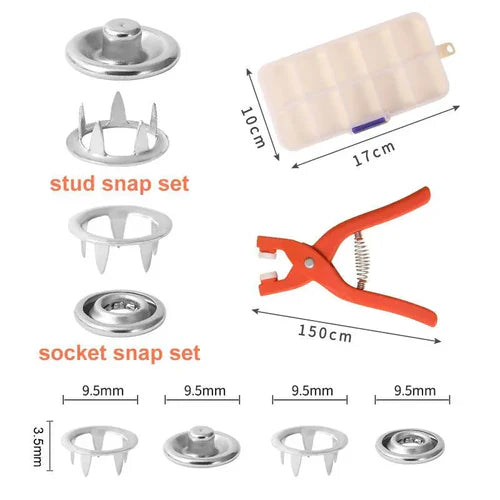 Tich Buttons Clipper With Set Of 30 Buttons