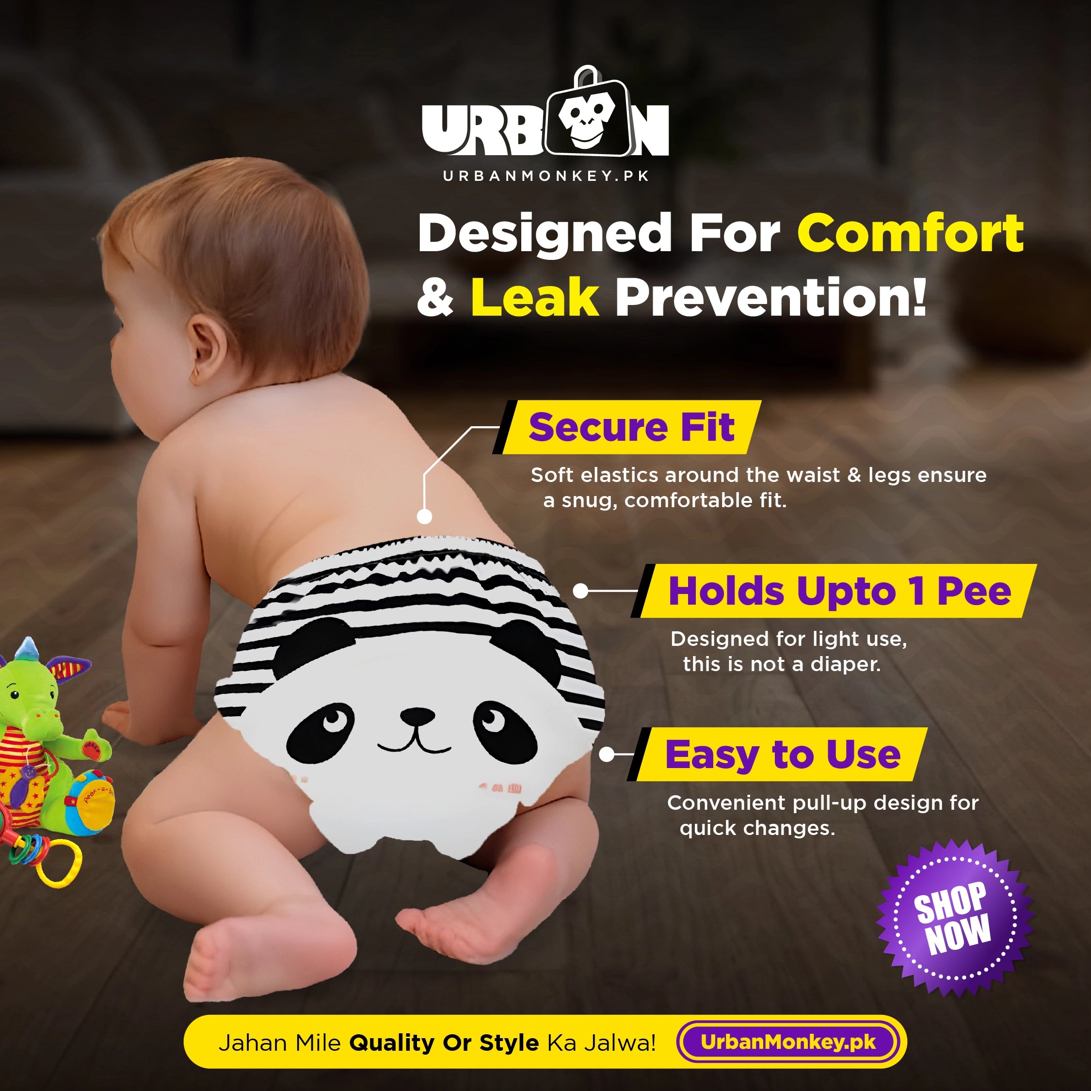 Kids Reusable Baby Diaper & Training Pants