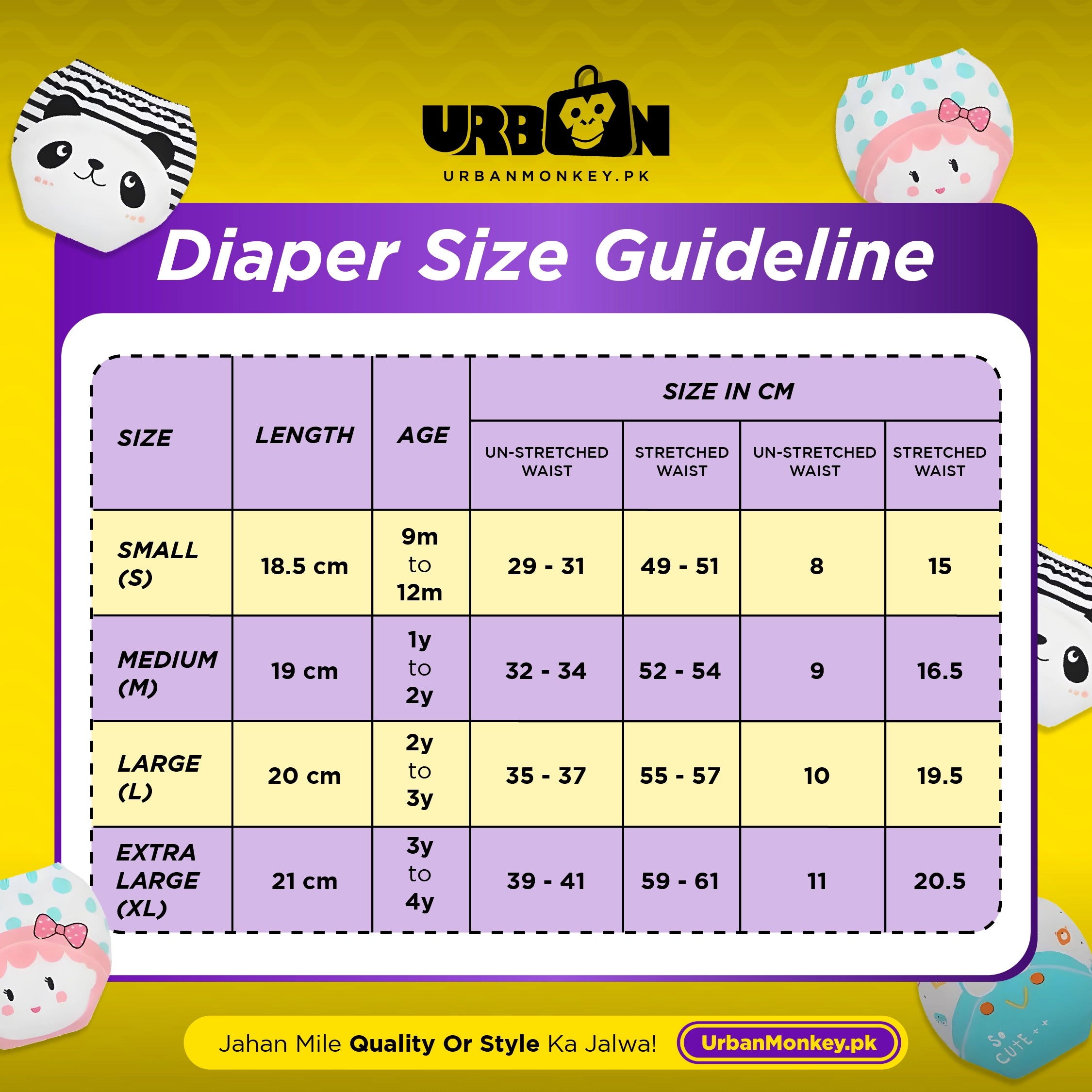 Kids Reusable Baby Diaper & Training Pants