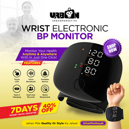 Wrist Electronic BP Monitor