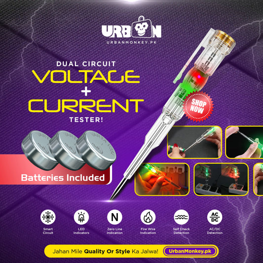 Dual Circuit Voltage & Current Tester