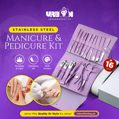 16 PCS Stainless Steel Manicure Pedicure Set