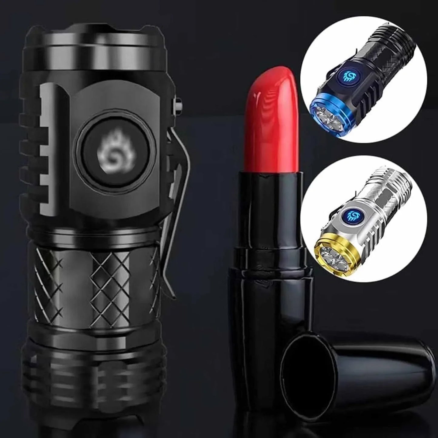 Three-Eyed Monster Mini Flash Super Power Flashlight